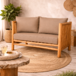Sofa 2 Seater DI DF23-61 Straight Lines With Arms