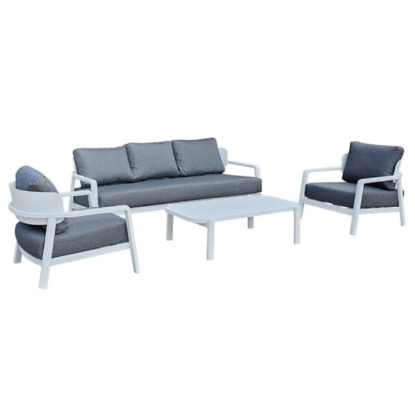 Outdoor Sofa Set Furniture Haven White