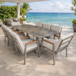 Out Dining Set BT Sinter Golf 1+8 Cappuccino