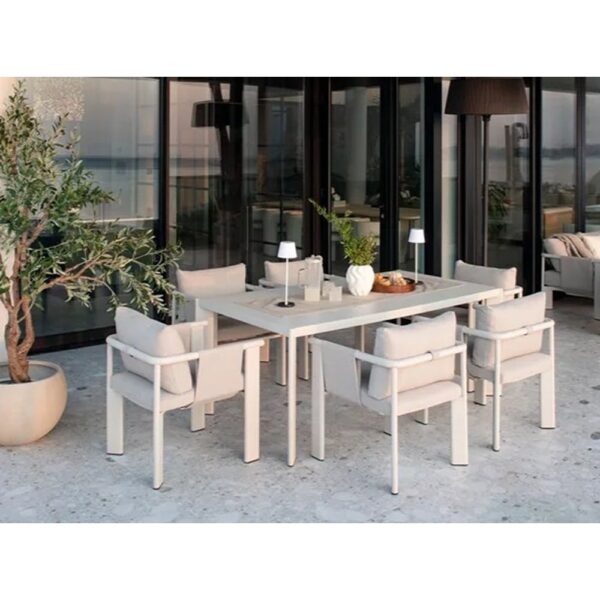 Dining Set Higold R6+1-Ligo White