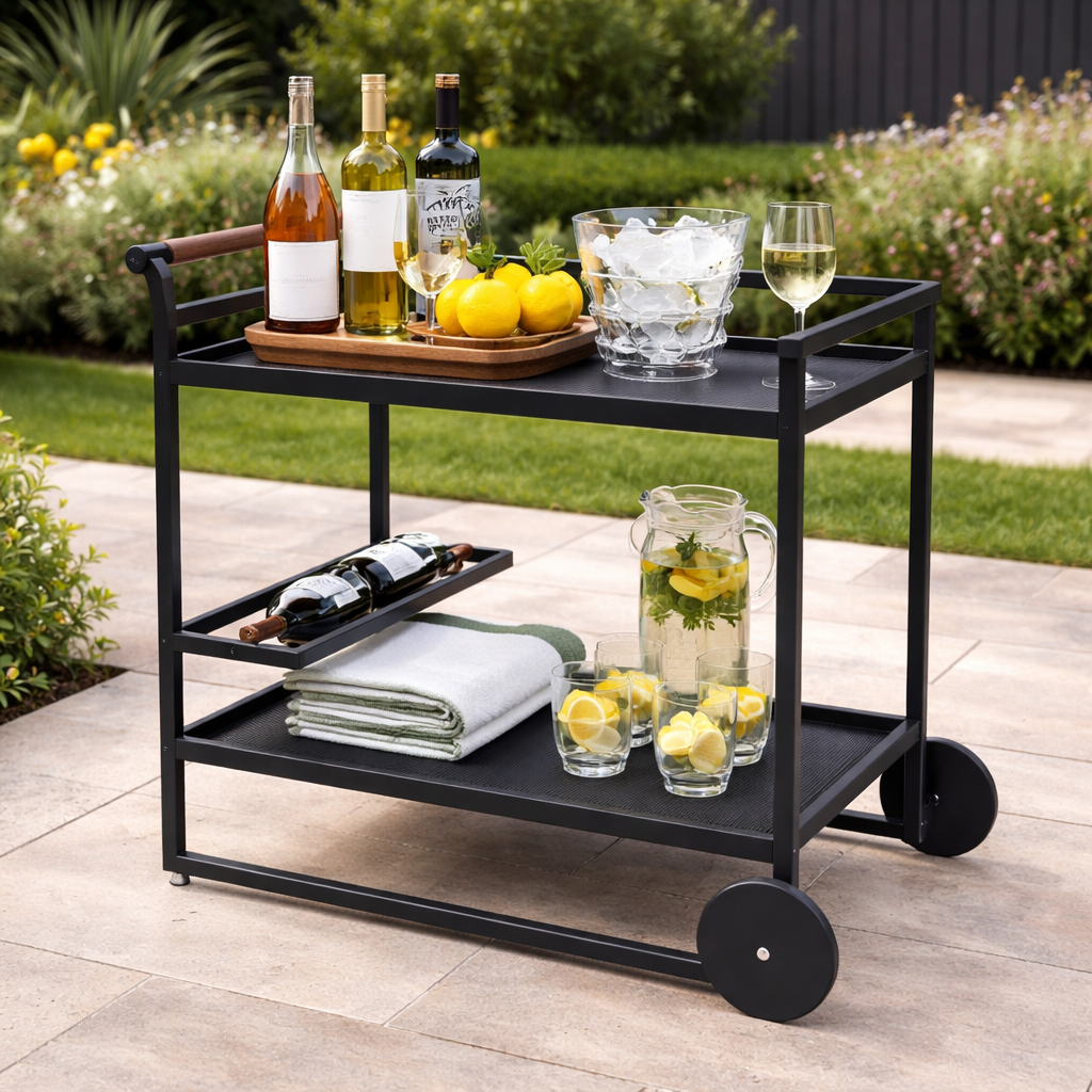 70104BT00006 Serving Trolley BT Cream - Image 1