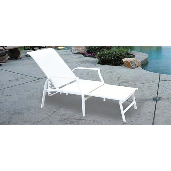 Sunlounger Furniture 159SL White