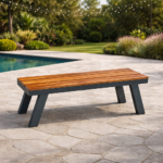 Bench BT Diagonal Legs Smokey Grey