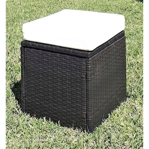Outdoor Pouf Furniture Outdoor Pouf Wenge +Cushion