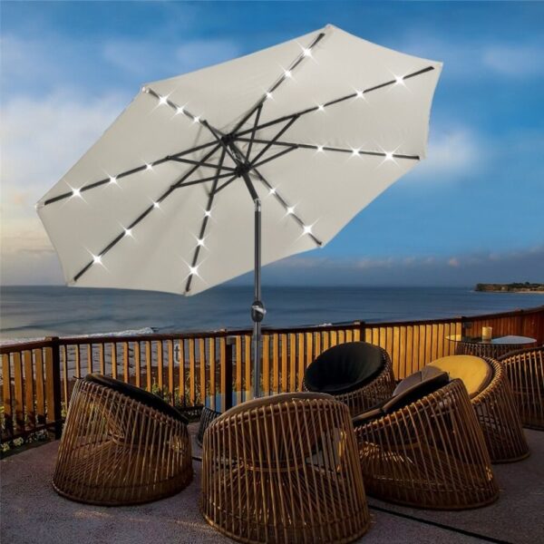 Umbrella Furniture 300-8-LED Beige