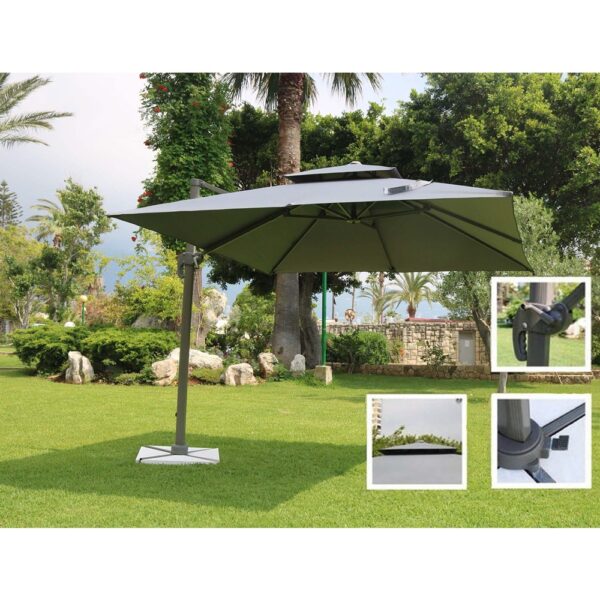 Umbrella PF 2320 Grey + Stone Base