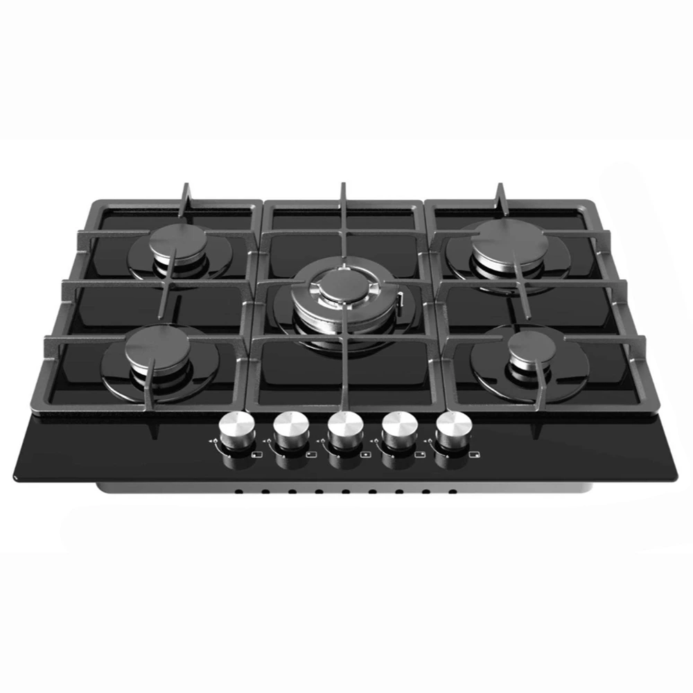40402MOD0002_0 Hob Modern GG-90-BL-HOB Black Glass - Image 1
