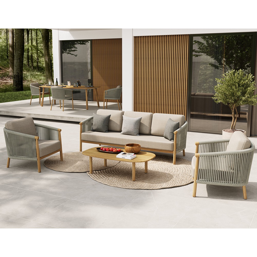 70101AF00030_0.jpg Outdoor Sofa Set AF Lola Teak - Image 1