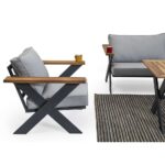Outdoor Sofa Set BT RIVA Smokey Grey 3+1+1+T - Image 8