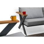 Outdoor Sofa Set BT RIVA Smokey Grey 3+1+1+T - Image 3