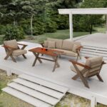 Outdoor Sofa Set BT RIVA Cappuccino 3+1+1+Table