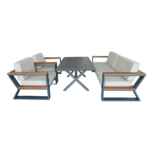Out Sofa Set BT Zeus 3+1+1+Cross Table Grey +Cappu - Image 3