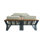 Out Sofa Set BT Zeus 3+1+1+Cross Table Grey +Cappu - Image 4
