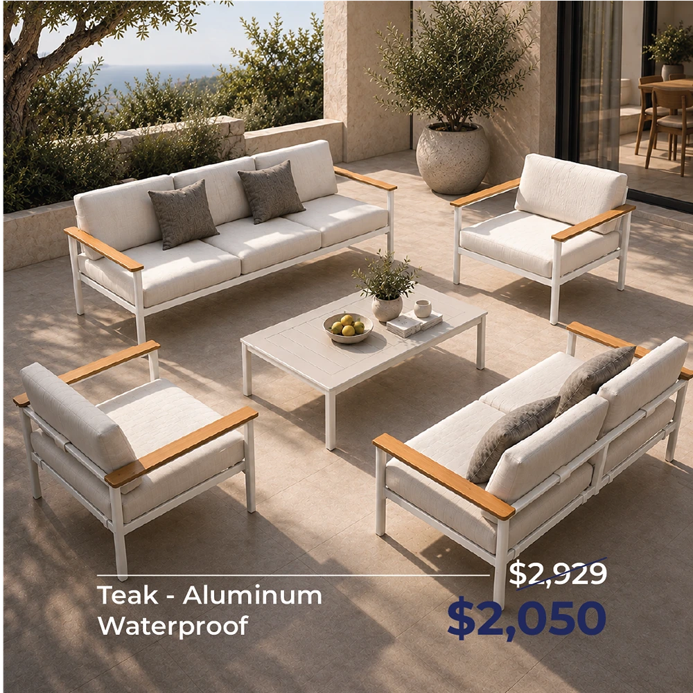 70101HIG0001 Sofa Set Higold RBM-Nola White 1+1+2+3+T - Image 1
