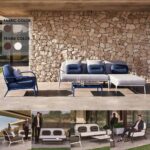 Corner+2tables +Armchair Mowee Xaloc Brown & White - Image 2