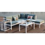 Corner Furniture 6013 White + Petrol - Image 2