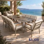 Out Dining Set BT Sinter Golf 1+8 Cappuccino