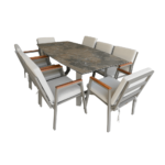 Out Dining Set BT Sinter Golf 1+8 Cappuccino - Image 2