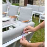 Outd Dining Set CC 1+6 C-J24002 White +Cush Grey - Image 4