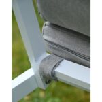 Outd Dining Set CC 1+8 C-J24002 White + Cush Grey - Image 5