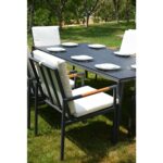 Outd Dining Set CC 1+8 C-J24002 Grey +Cush Off Wh - Image 2