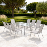 Outdoor Dining Set Furniture 4001/5001 White
