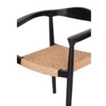 Set Of 2 Chairs DI DF24-AMB-263 Black Wood Rattan - Image 2
