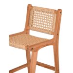 Set Of 2 Bar Chairs DI DF23-53 Natural Wood&Rattan - Image 2