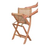 Set Of 2 Chairs DI DF24-07 Natural Wood & Rattan - Image 3