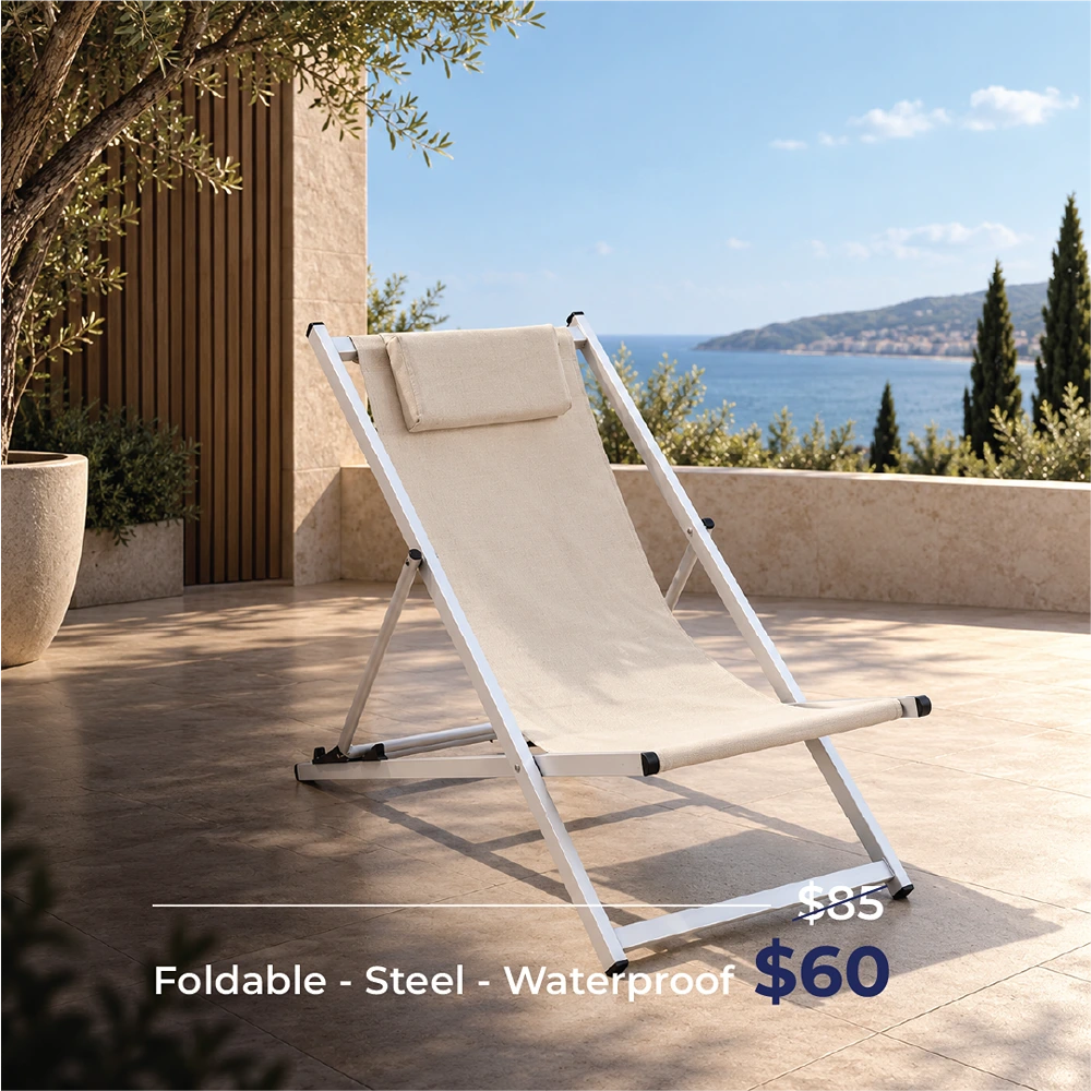 70107HF00008 Sunlounger HF RCH 2060 Beige - Image 1