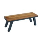 Bench BT Diagonal Legs Smokey Grey - Image 3