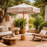 Umbrella Macrame DI DF23-MUB-02 +Base DF23-BS-01