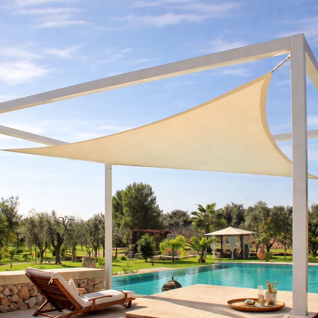 70206FUR0003_0 Shade Sail FF 3.6*3.6*3.6-Beige-Triangle - Image 1