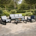 outdoor sofa set Furniture 063/2733 GREY+CUSH GREY