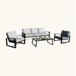 outdoor sofa set Furniture 063/2733 GREY+CUSH GREY - Image 2