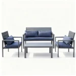outdoor sofa set Furniture 4001 GREY + CUSH GREY - Image 2