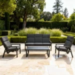 Outdoor Sofa Set Furniture 7458-1 Grey