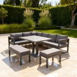 Outdoor Sofa Set Furniture NM11 Corner Grey
