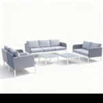 Outdoor Sofa Set Furniture AS-003-8 Grey - Image 2