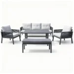 Outdoor Sofa Set Furniture 7586-7 Grey - Image 2