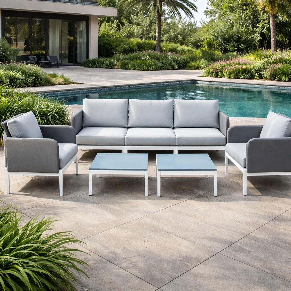 70101FUR0232_0-1.webp Outdoor Sofa Set Furniture AS-003-5 Grey - Image 1