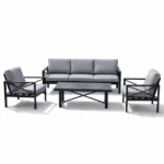 Outdoor Sofa Set Furniture 61685/5 Dark Grey - Image 2
