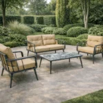 Outdoor Sofa Set Furniture BM30 Grey+Cushion Beige