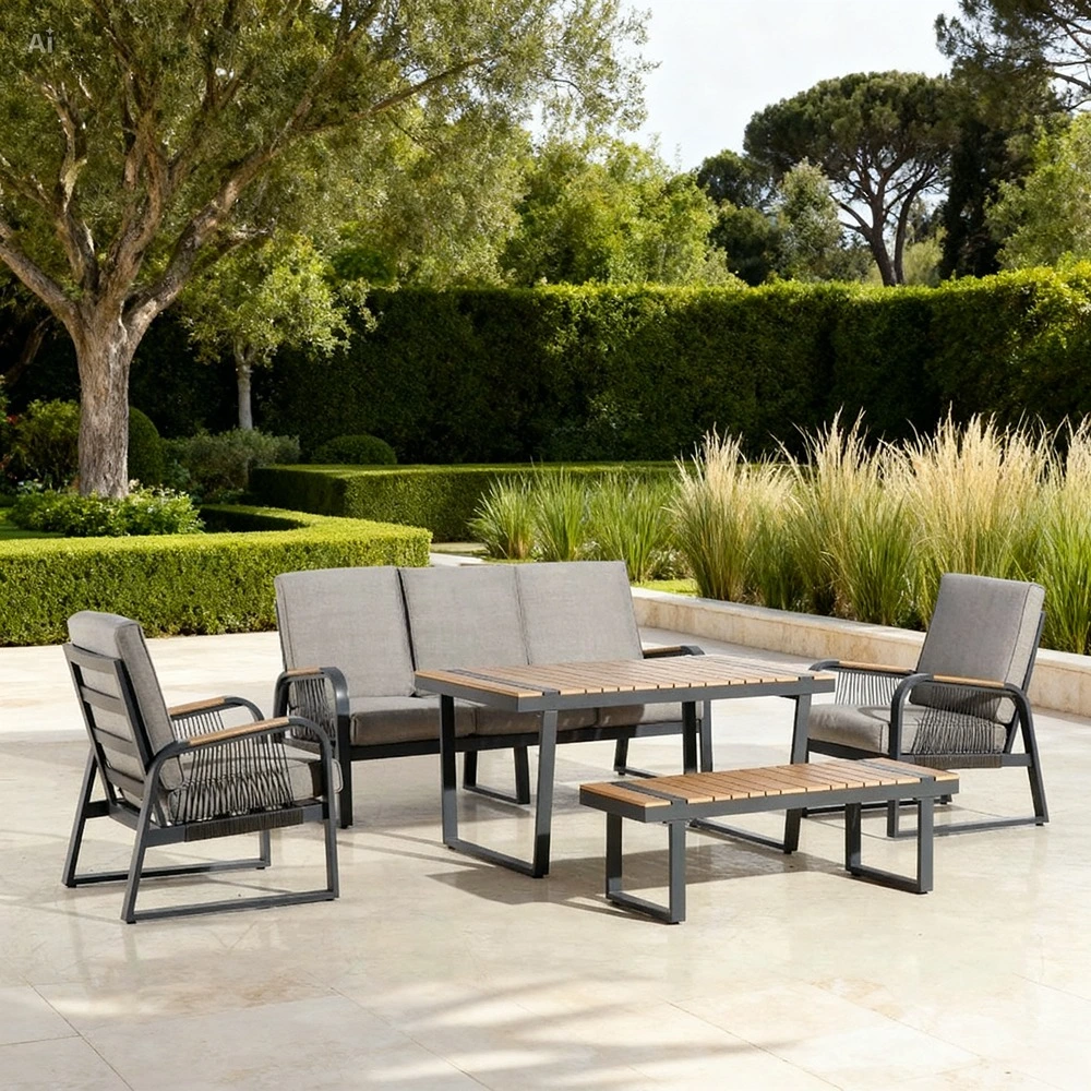70101FUR0270_0-2-1.webp Outdoor Sofa Set DJR5028 FF Grey - Image 1