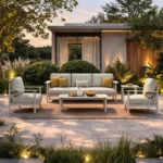 Outdoor Sofa Set Furnitue SI007 White