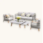 Outdoor Sofa Set FF HT9312 Champagne - Image 2