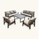Outdoor Sofa Set Furniture HT9358S-8 Grey - Image 2