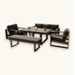 Outdoor Sofa Set Furniture S23991-Bench Grey - Image 2