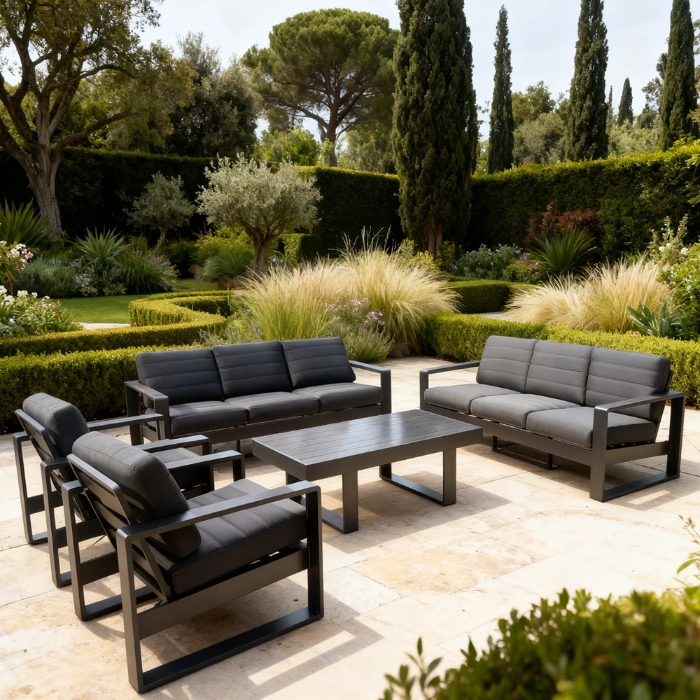 70101FUR0301_0-1-1.webp Outdoor Sofa Set FF S23991-8 Grey - Image 1