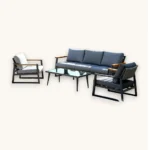 Outdoor Sofa Set Furniture 7806 Grey - Image 2